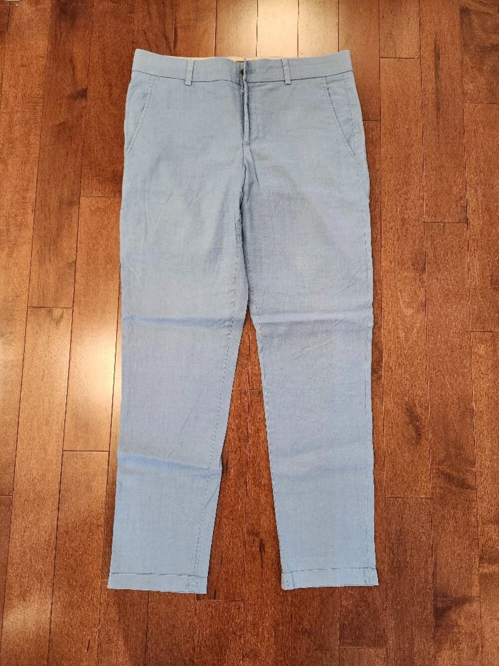 Vince linen cotton women's light blue pants in size 10
